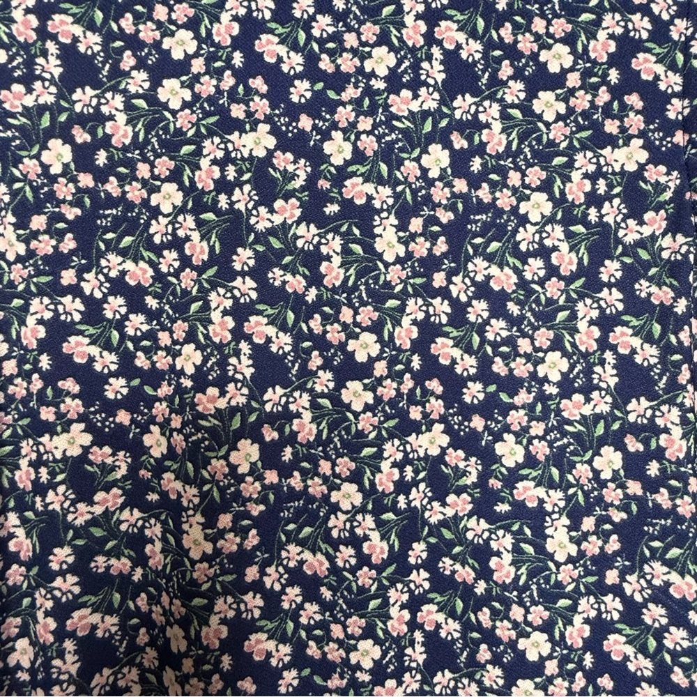 As U Wish Navy Floral Sleeveless Sheath Dress - Picture 3 of 5